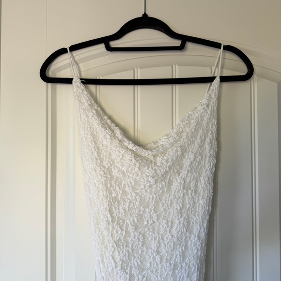 Mango White Crochet Lace Slip Dress - Picture 6 of 10